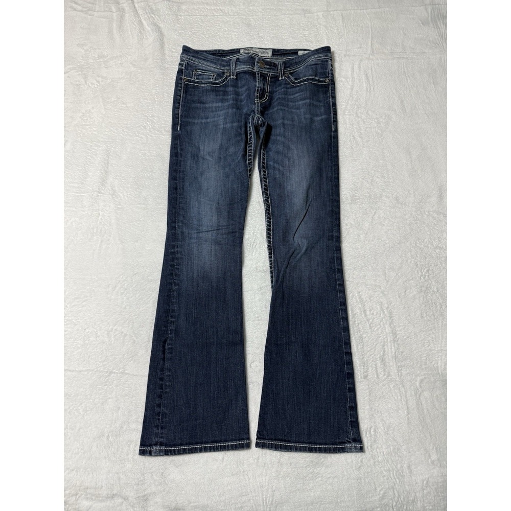 Buckle BKE Sabrina Bootcut Jeans Womens 32 Blue Denim Low Rise 32x29.5